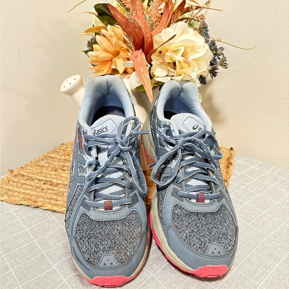 Asics Shoes - Asics Blue and Pink Sneakers with Athletic Design